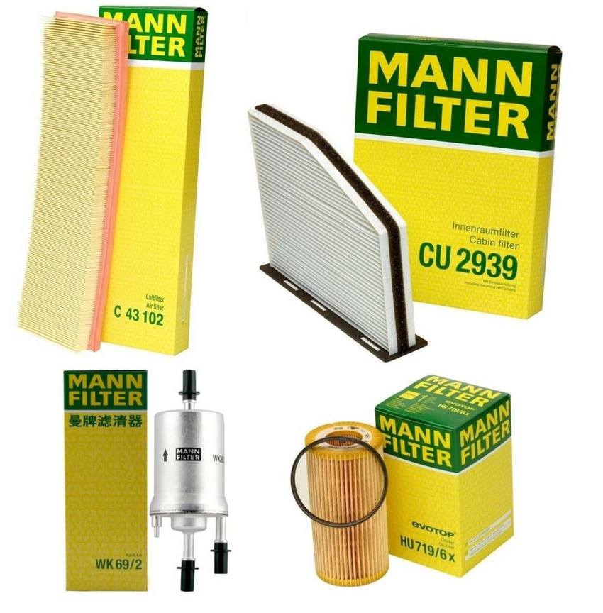 VW Filter Service Kit 6Q0201051J - MANN-FILTER 1789965KIT